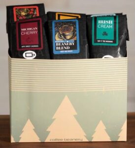 Coffee sampler variety gift basket